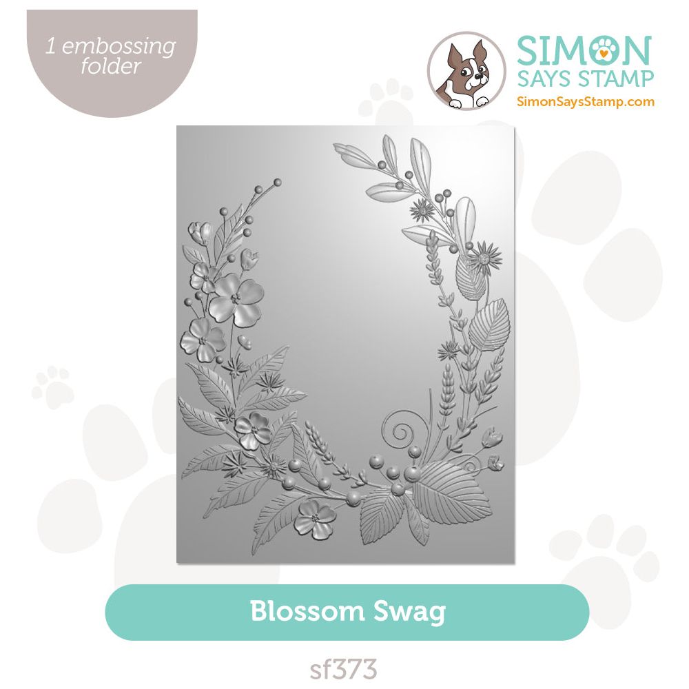 Simon Says Stamp Embossing Folder Blossom Swag sf373