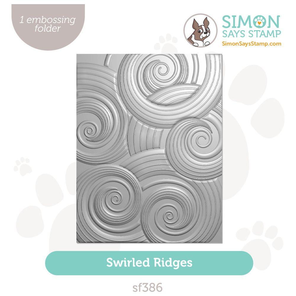 Simon Says Stamp Embossing Folder Swirled Ridges sf386 Cheering for You