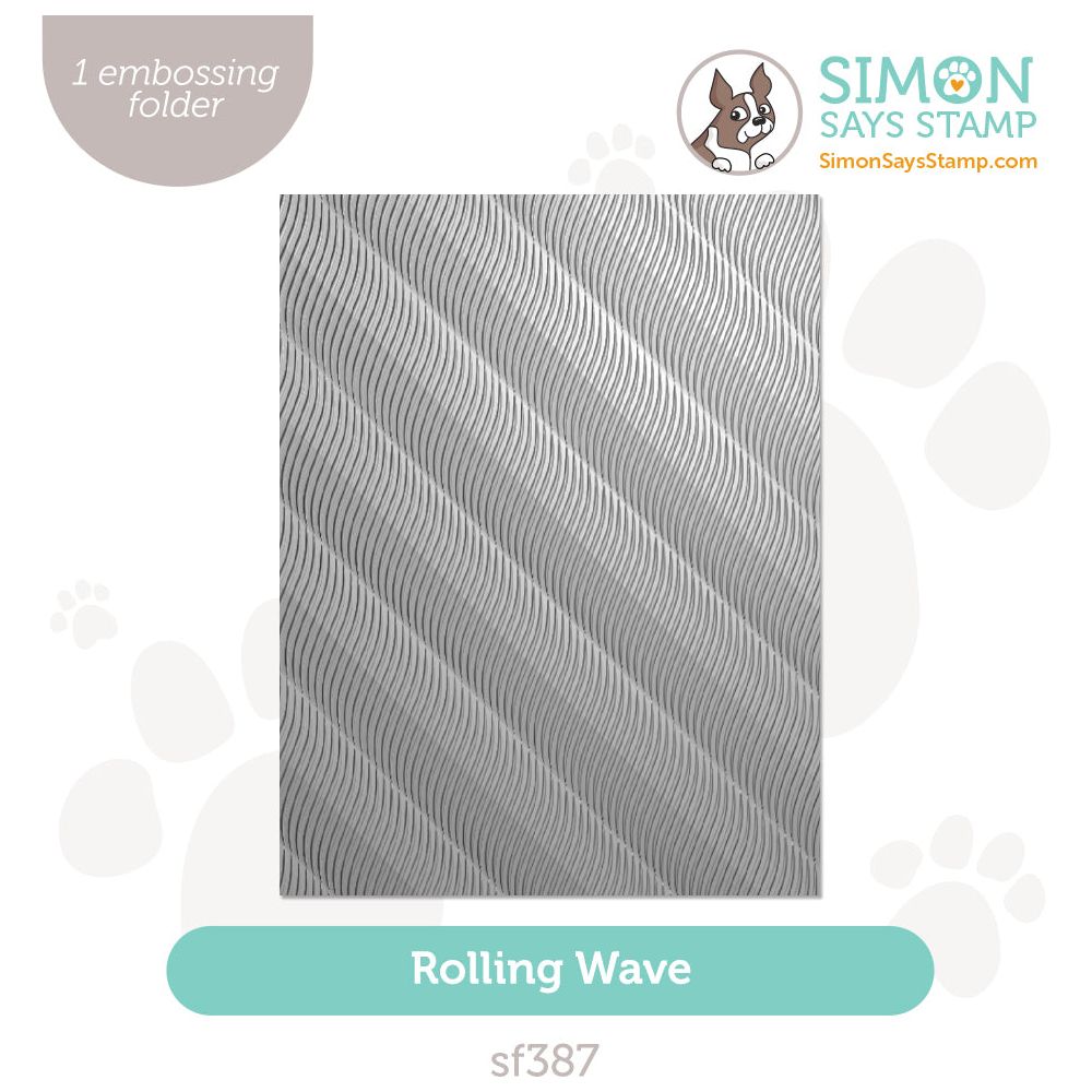 Simon Says Stamp Rolling Waves Embossing Folder