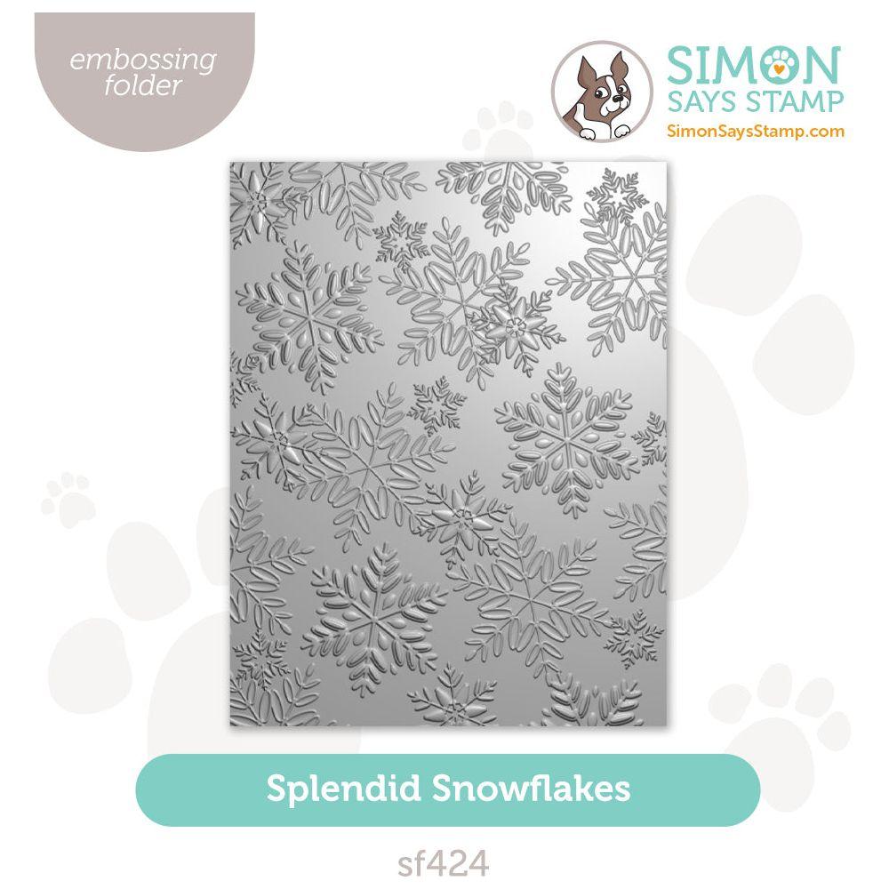 Simon Says Stamp Embossing Folder Splendid Snowflakes sf424 Festive Fun