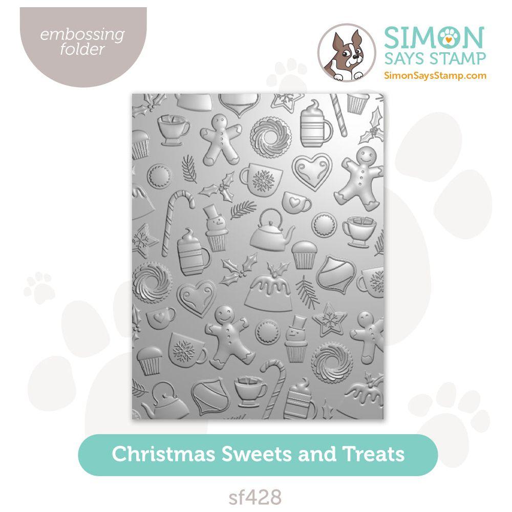 Simon Says Stamp Embossing Folder Christmas Sweets And Treats sf428 Festive Fun