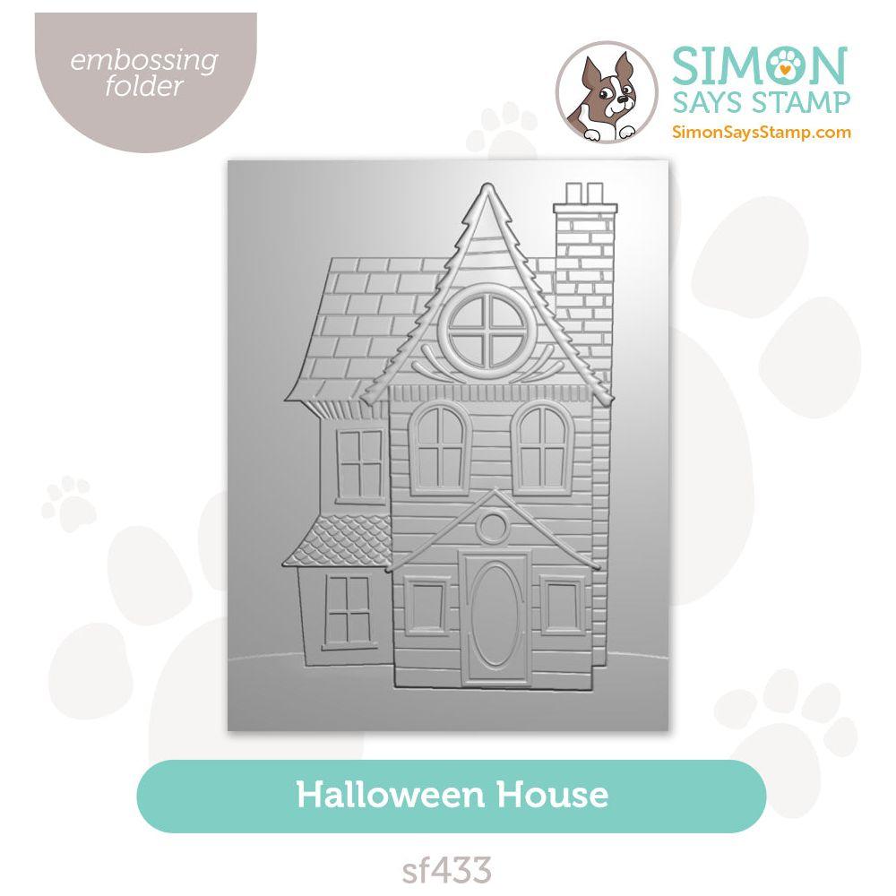 Simon Says Stamp Embossing Folder Halloween House sf433