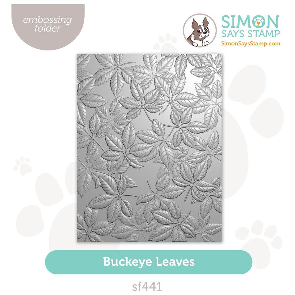 Simon Says Stamp Embossing Folder Buckeye Leaves sf441 Sweet Wishes