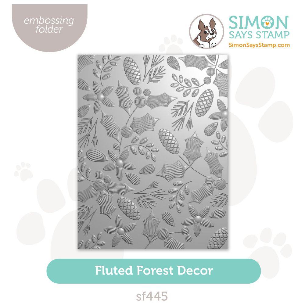 Simon Says Stamp Fluted Forest Decor Embossing Folder