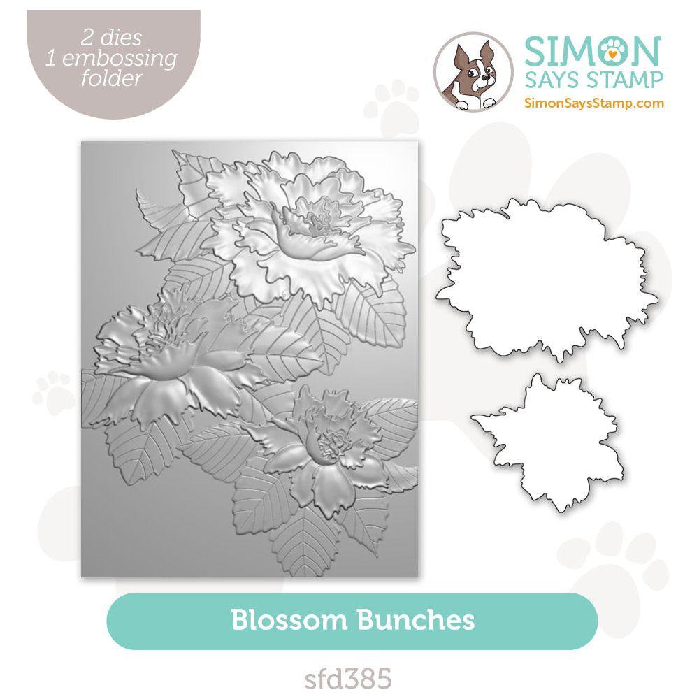 Simon Says Stamp Embossing Folder and Cutting Dies Blossom Bunches sfd385 Celebrate