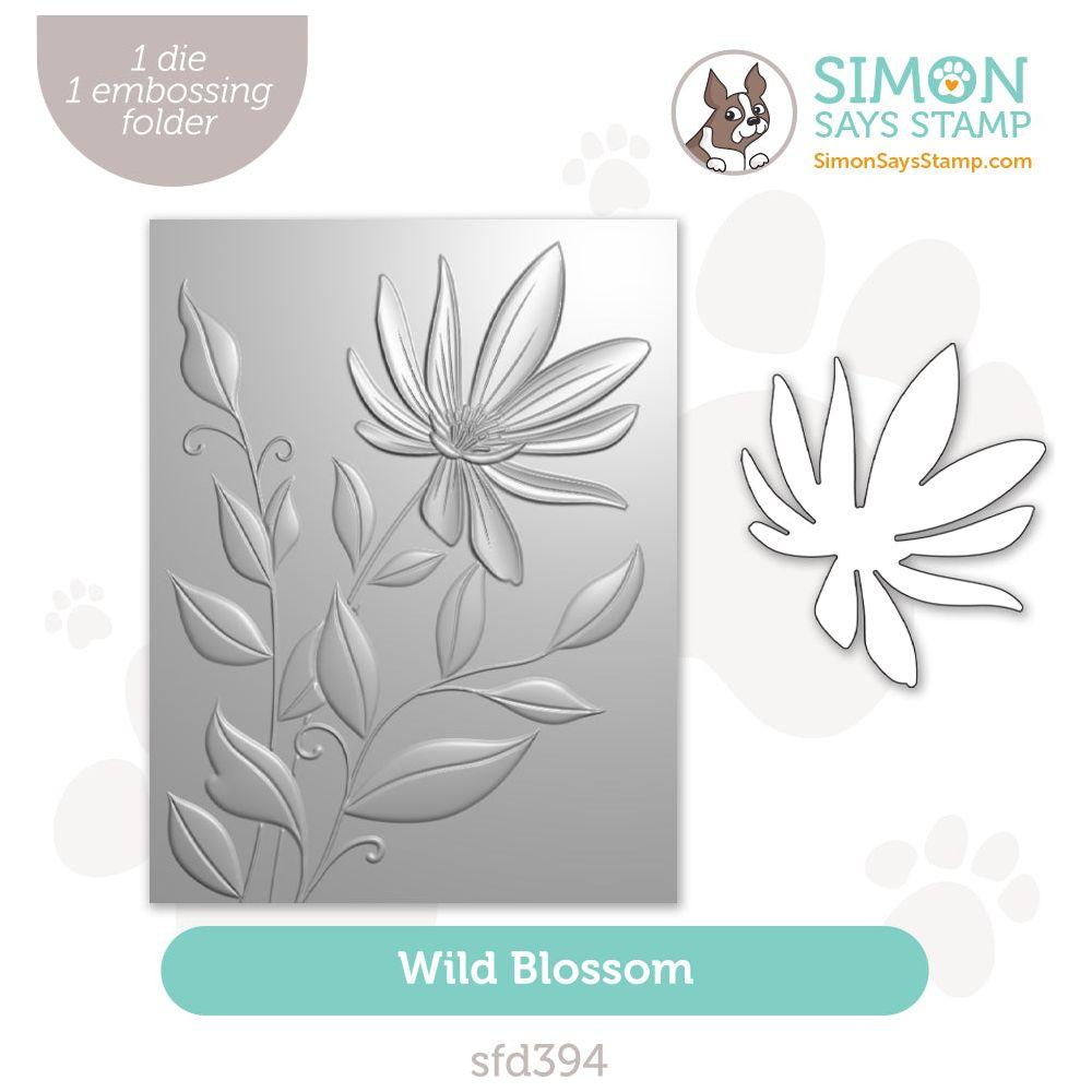 Simon Says Stamp Embossing Folder and Cutting Dies Wild Blossom sfd394 Sunny Vibes