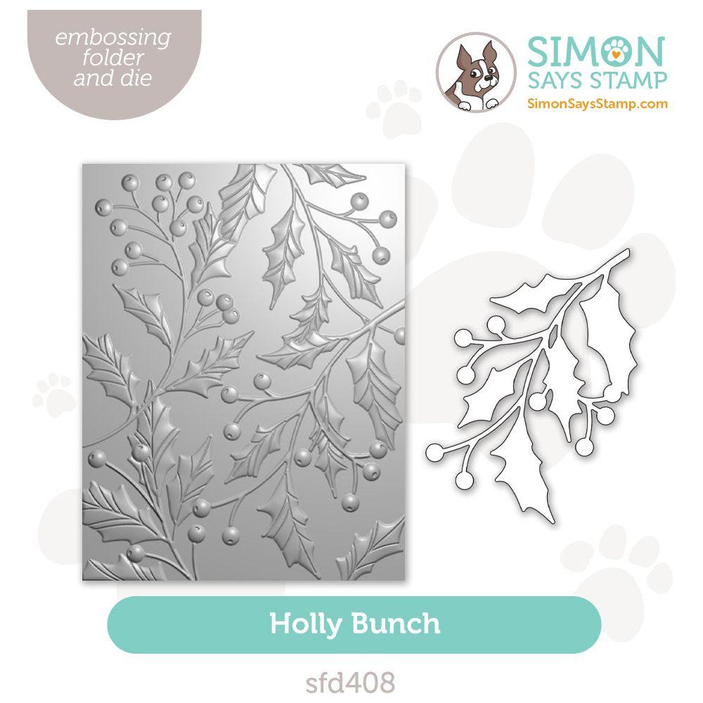 Simon Says Stamp Embossing Folder And Cutting Dies Holly Bunch sfd408 Stamptember