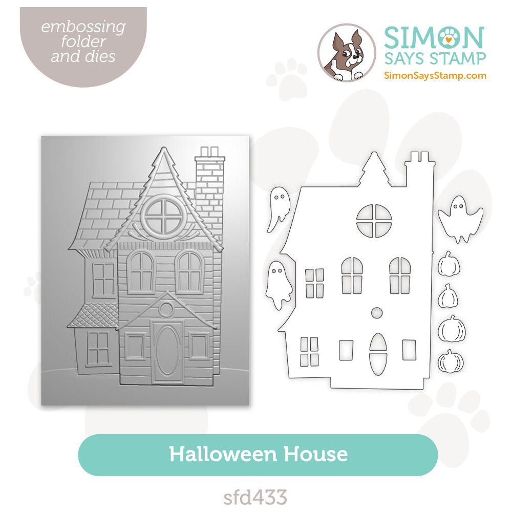 Simon Says Stamp Embossing Folder and Cutting Dies Halloween House sfd433 Sweet Wishes