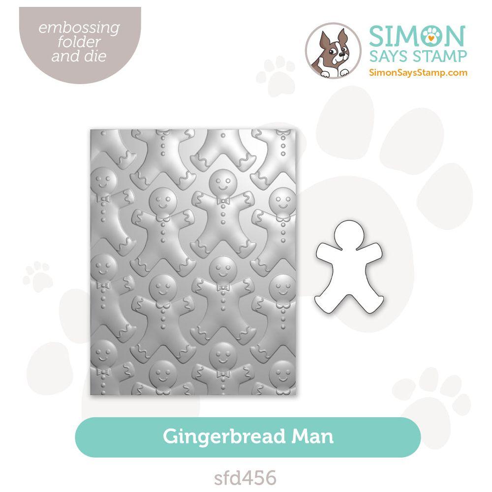 Simon Says Stamp Embossing Folder And Cutting Die Gingerbread Man sfd456 Festive Fun