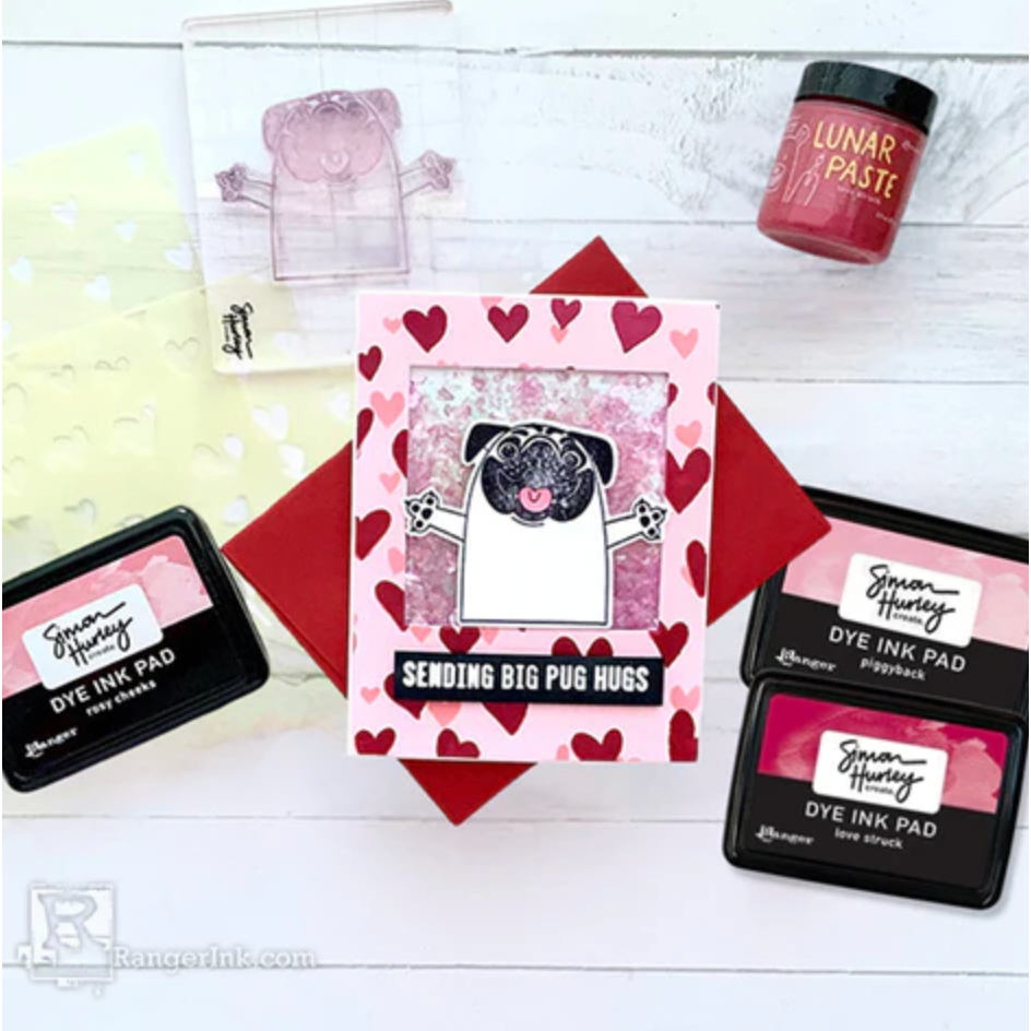 Ranger Wendy Vecchi Perfect Card Adhesive wva62134 Pugs And Hugs Card | color-code:ALT01