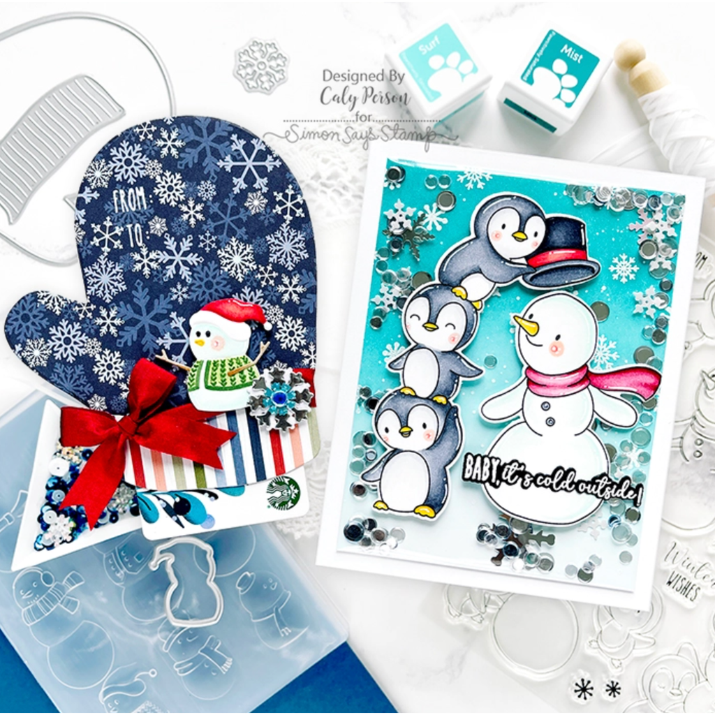 Echo Park Chilling With My Snowmies 6 x 6 Paper Pad sno398023 Christmas Gift Card Holder | color-code:ALT01