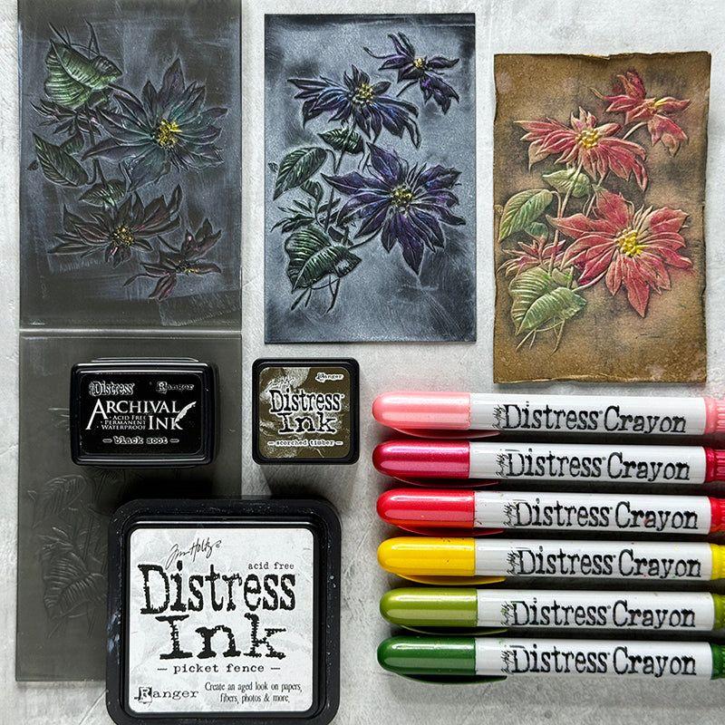 Tim Holtz Distress Archival Ink Pad Black Soot Ranger Holiday Inspiration | color-code:ALT18