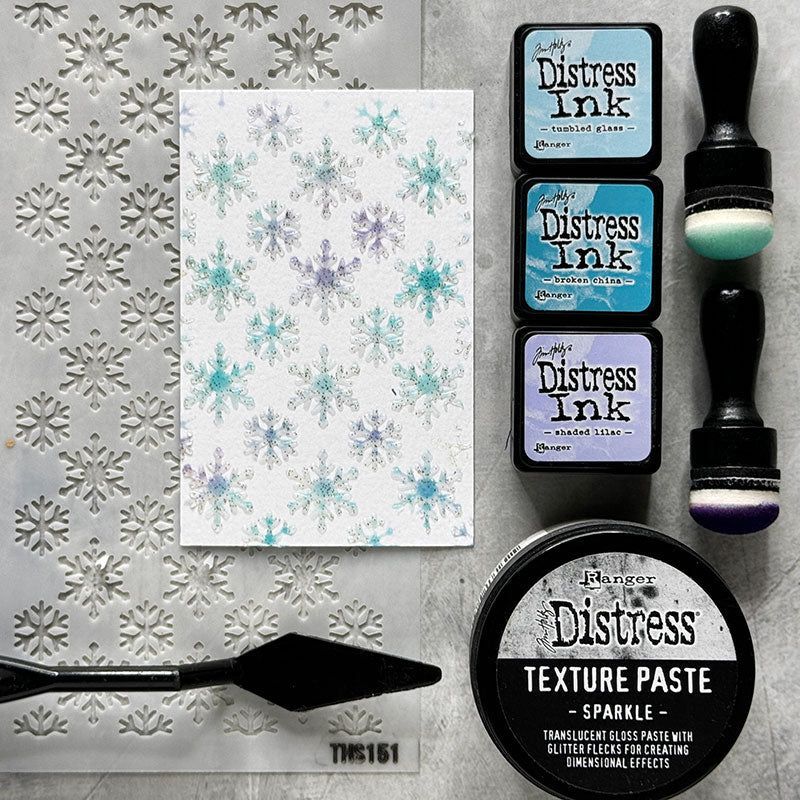 Tim Holtz Distress Texture Paste Sparkle Ranger tsck84495 Holiday Inspiration | color-code:ALT09