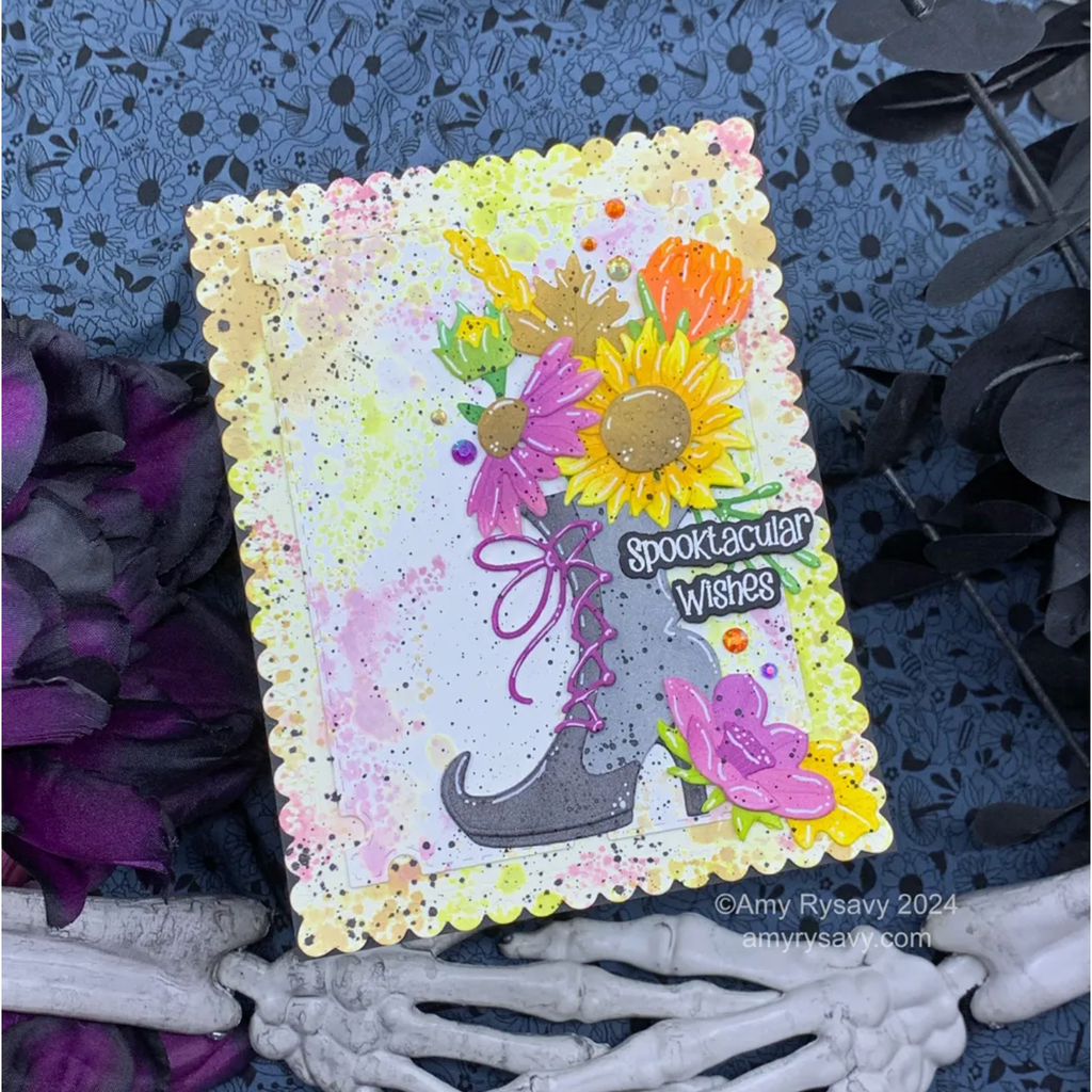 Honey Bee Silicone Mat hbtl-bcsm Spooktacular Wishes Card | color-code:ALT02