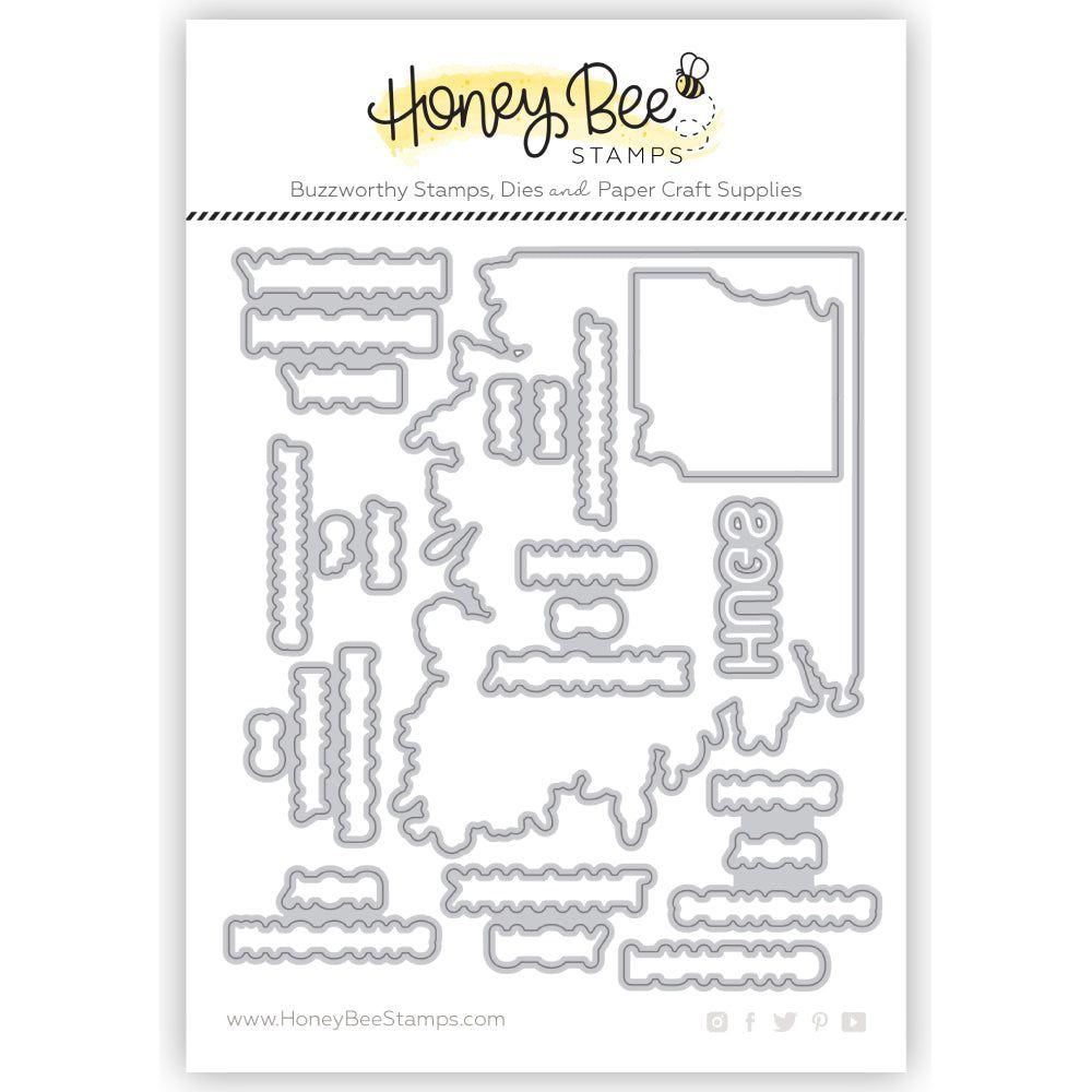 Honey Bee Squared Spring Florals Dies hbds-543 Detailed Product View