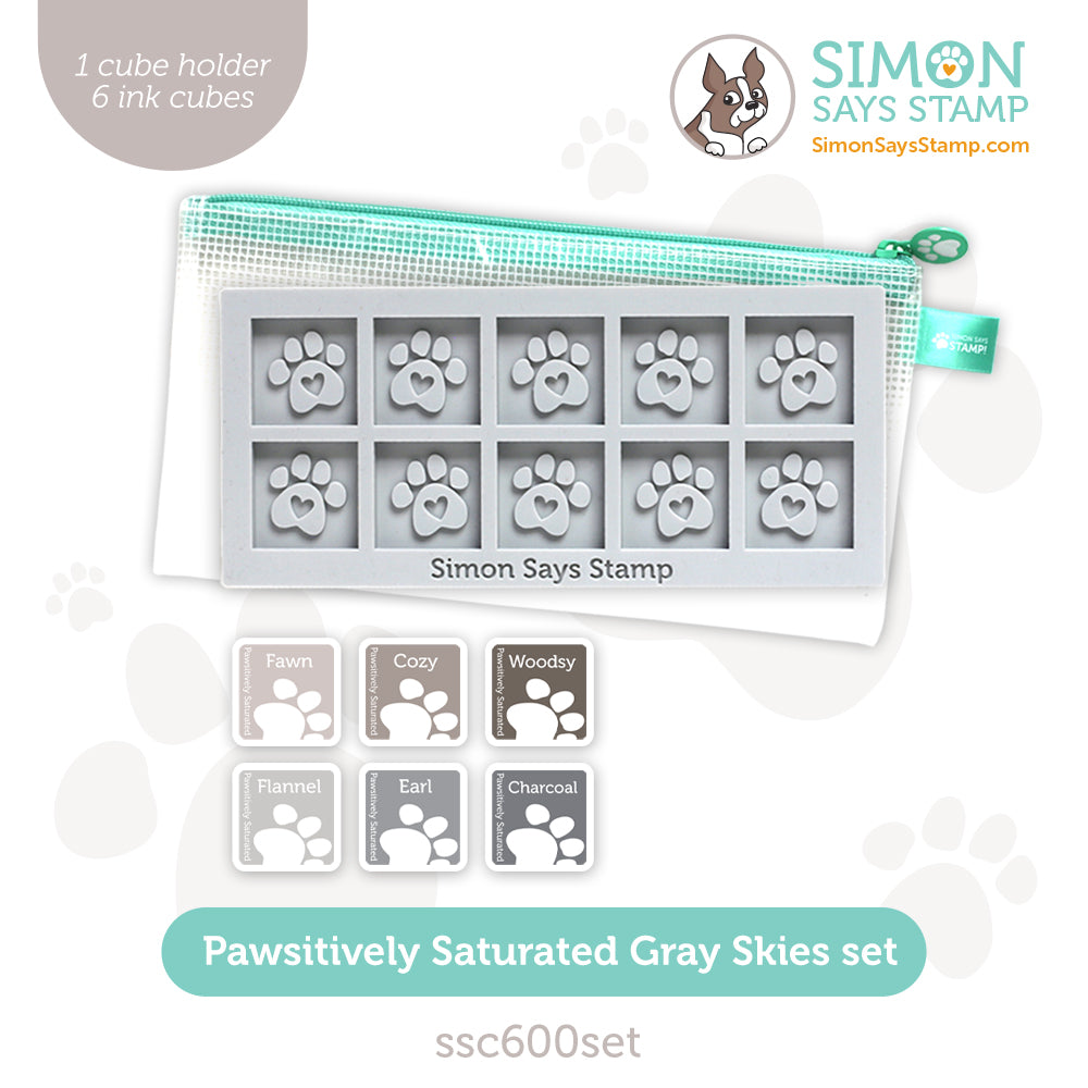 Simon Says Stamp Pawsitively Saturated Ink Cubes Gray Skies And Gray C