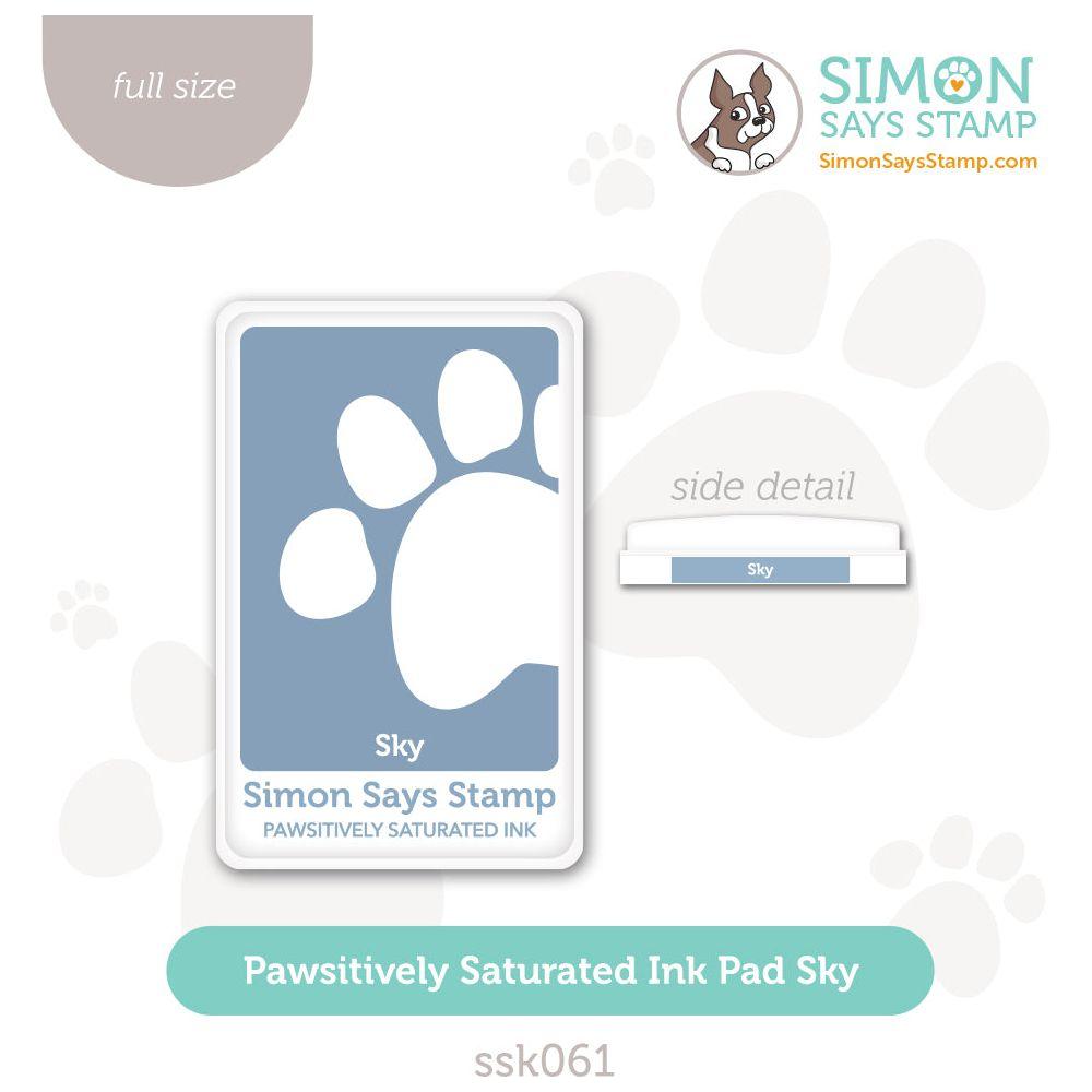 Simon Says Stamp Pawsitively Saturated Ink Pad Sky ssk061 CelebrateSimon Says Stamp Pawsitively Saturated Ink Pad Sky ssk061 Celebrate