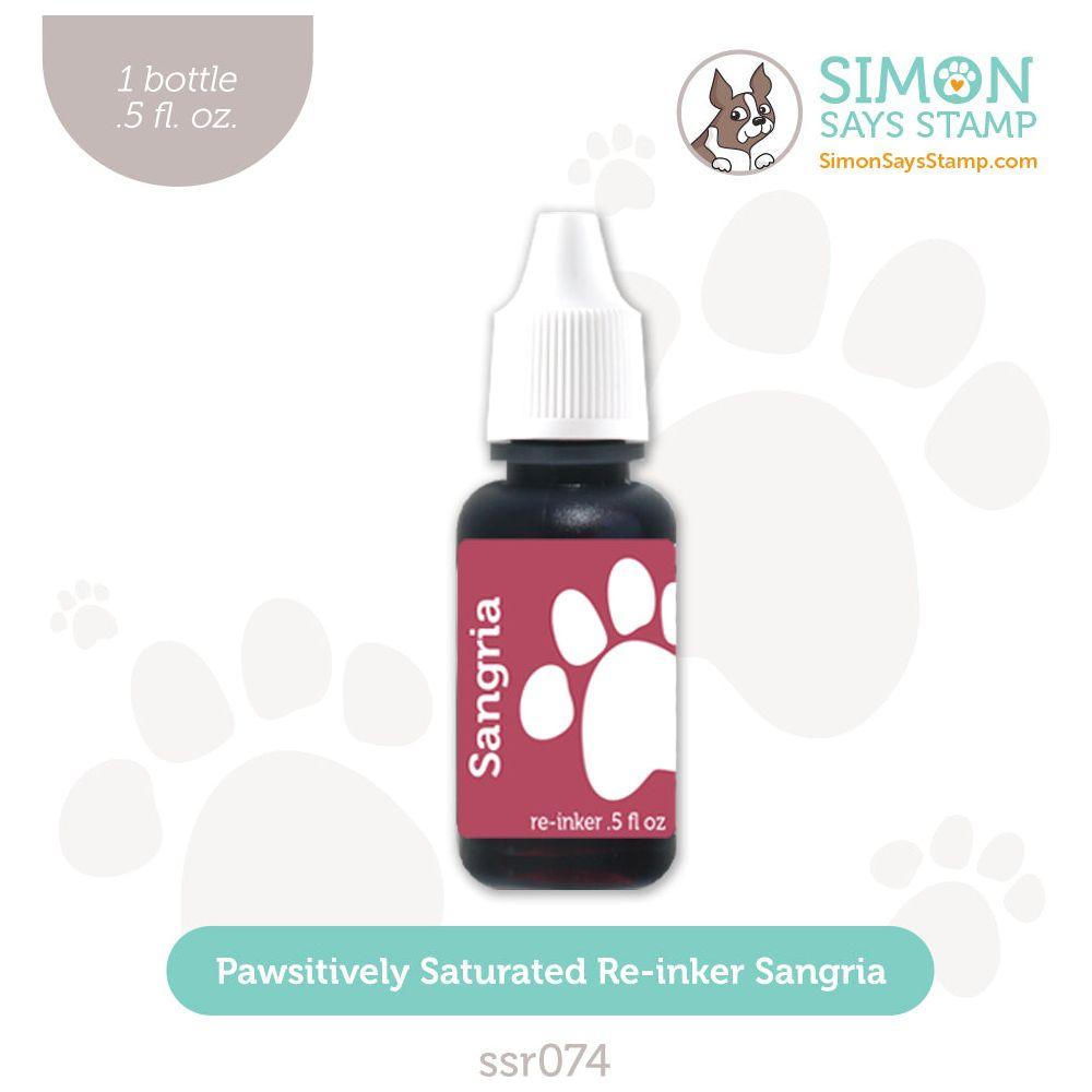 Simon Says Stamp Pawsitively Saturated Re-Inker Sangria ssr074 Diecember