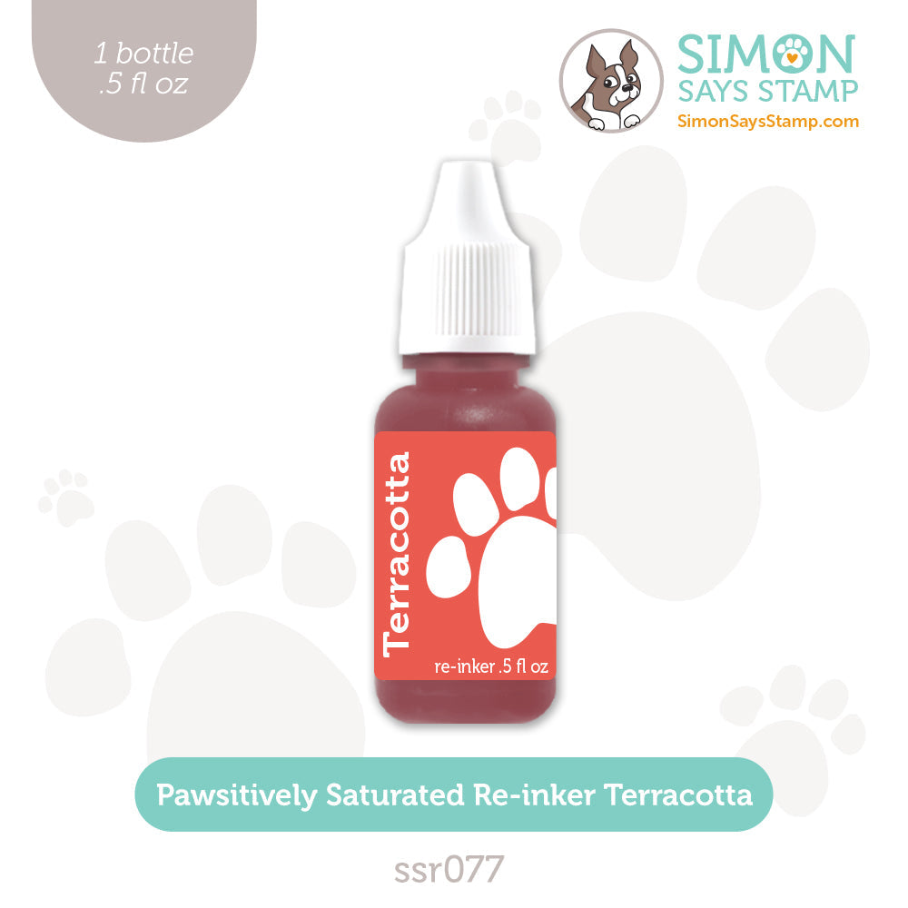 Simon Says Stamp Pawsitively Saturated Re-Inker Terracotta ssr077 Be Bold