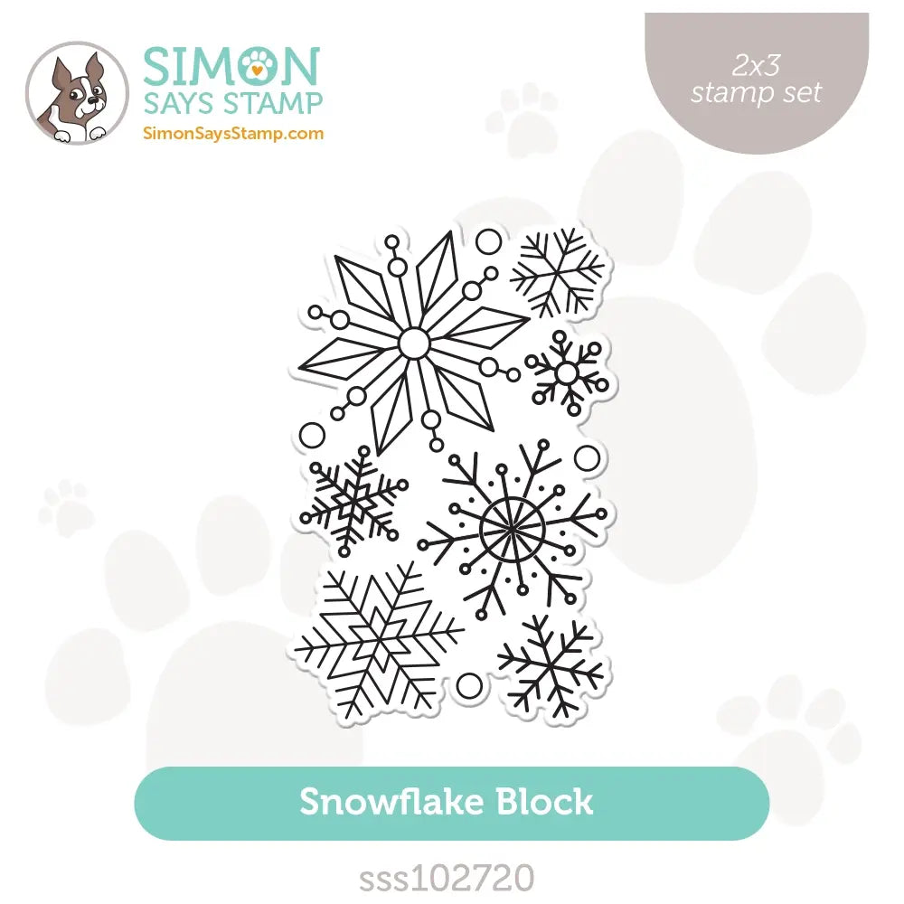 Simon Says Clear Stamps Snowflake Block sss102720