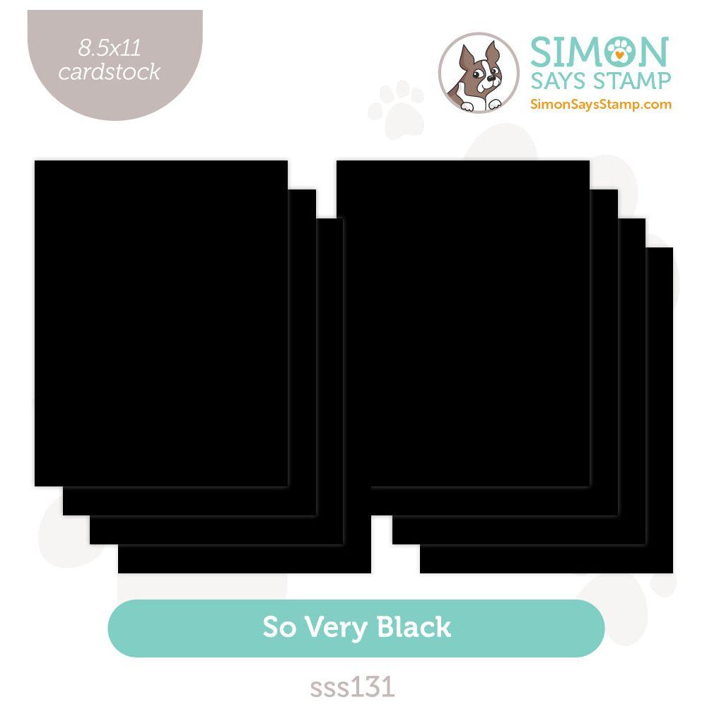 Simon Says Stamp Cardstock 100# So Very Black sss131 Sweet Wishes