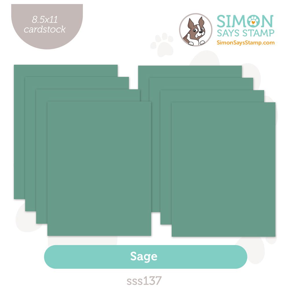 Simon Says Stamp Cardstock 100lb Sage sss137 DieCember