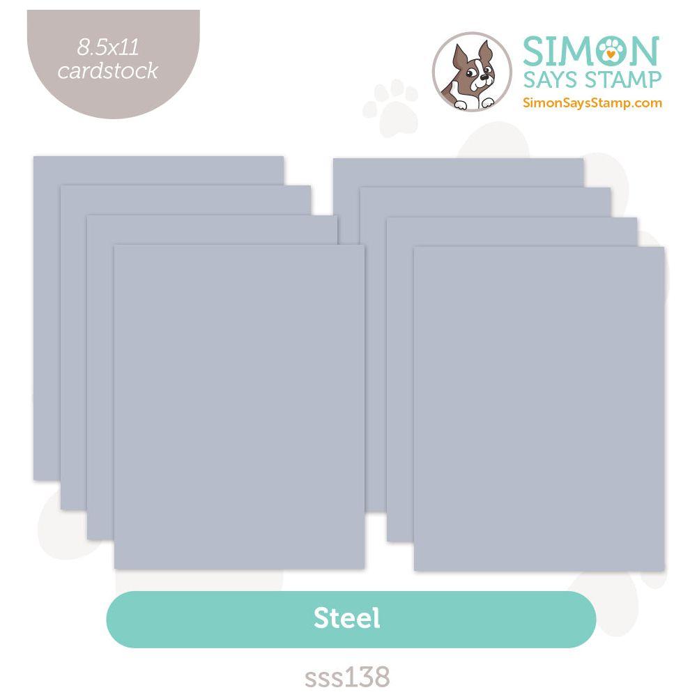 Simon Says Stamp Cardstock 100lb Steel sss138 DieCember