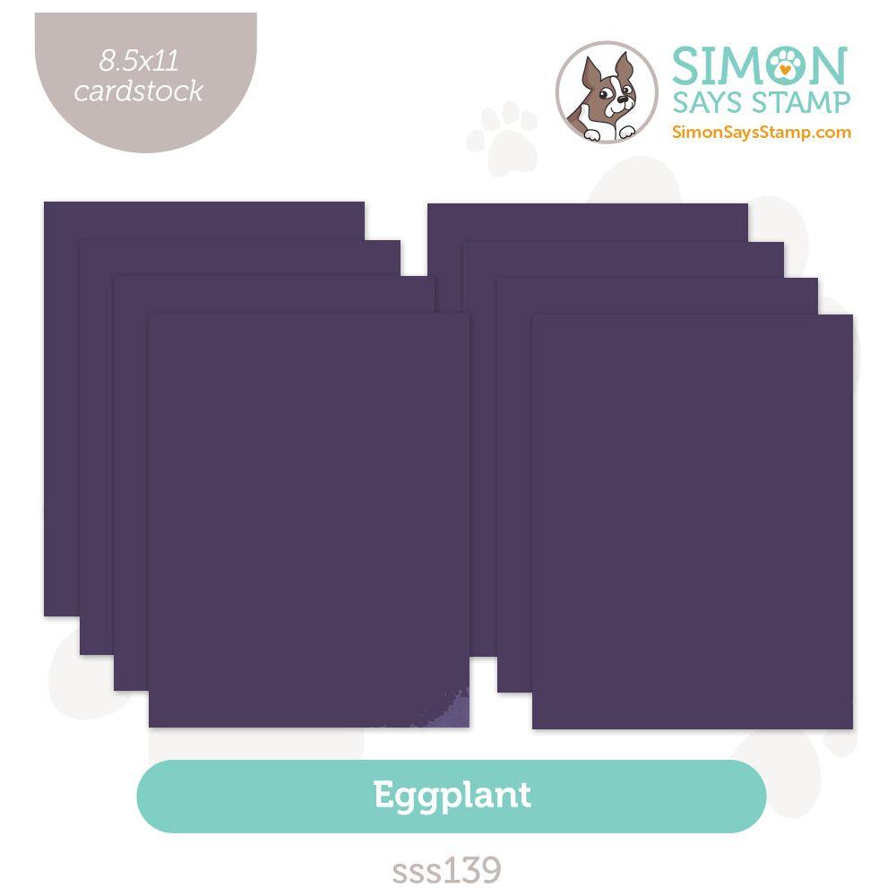 Simon Says Stamp Cardstock 100lb Eggplant sss139 DieCember