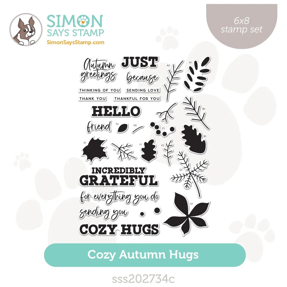 Simon Says Clear Stamps Cozy Autumn Hugs sss202734c