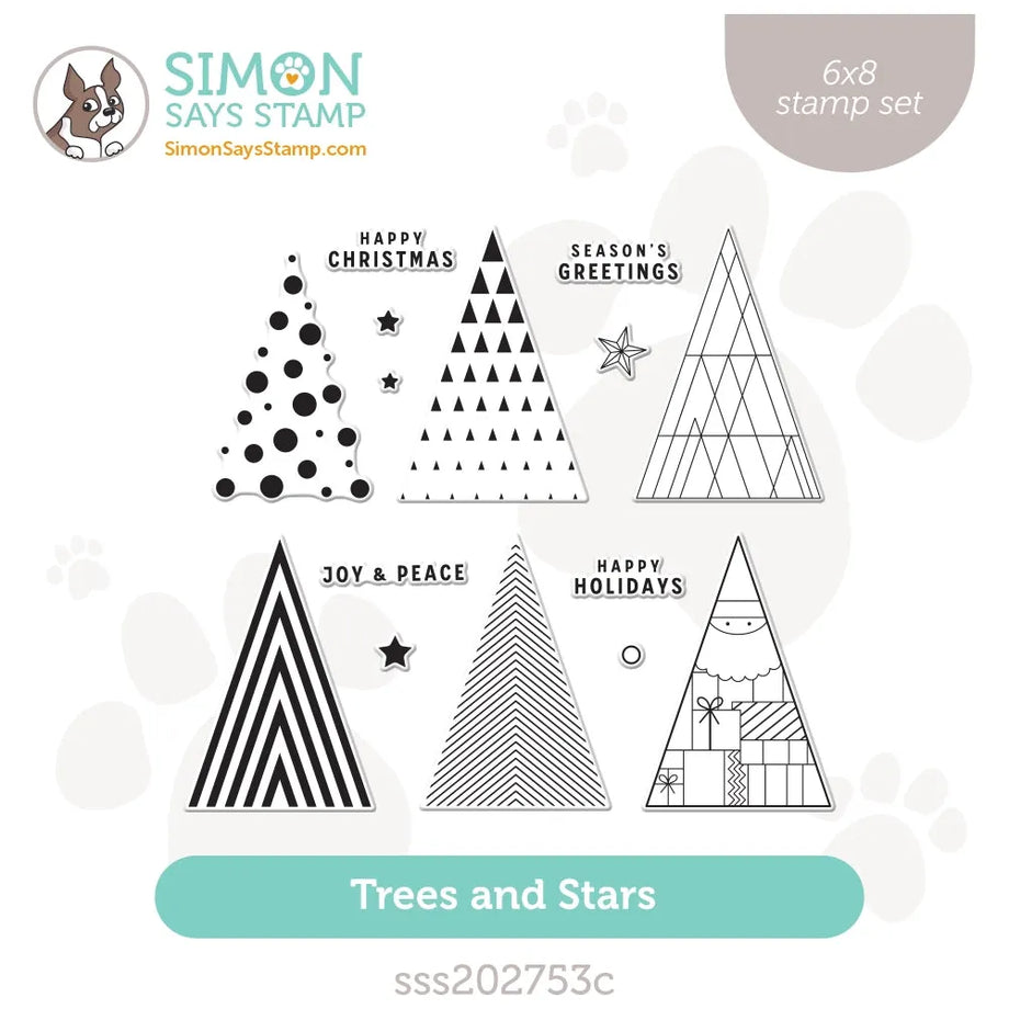 Simon Says Clear Stamps Trees And Stars sss202753c Season Of