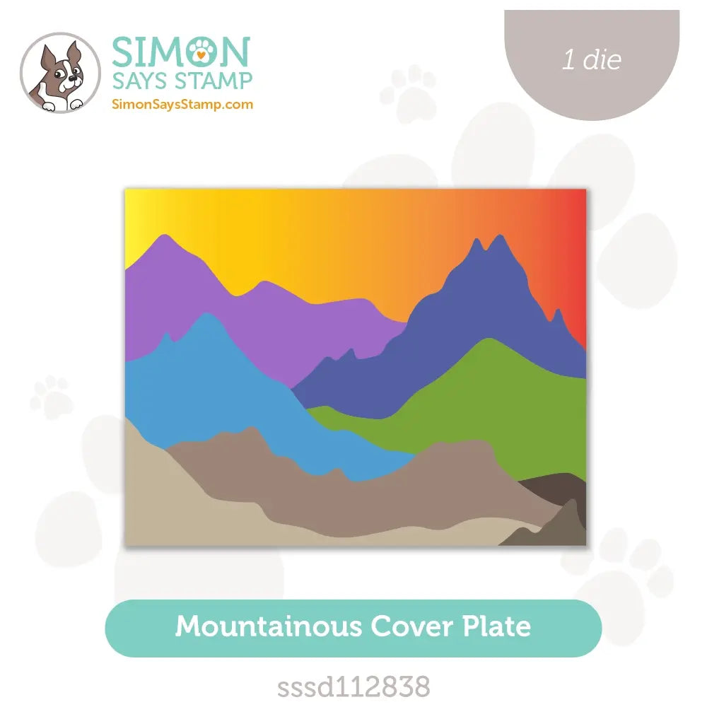 Simon Says Stamp Mountainous Cover Plate Wafer Dies sssd112838 Out Of This World