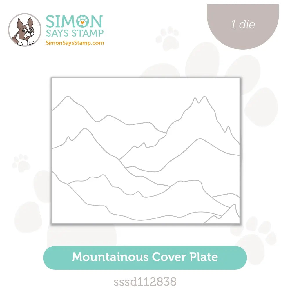 Simon Says Stamp Mountainous Cover Plate Wafer Dies sssd112838 Out Of This World