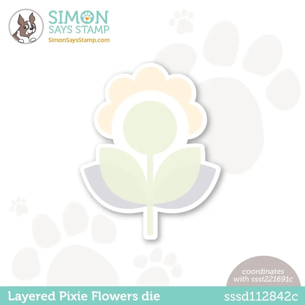 Simon Says Stamp Layered Pixie Flower Wafer Dies sssd112842c Out Of This World