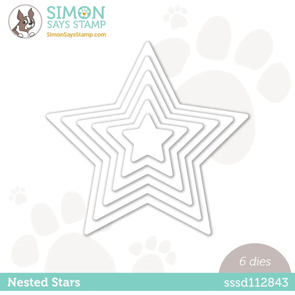 Simon Says Stamp Nested Stars Wafer Dies sssd112843 Out Of This World