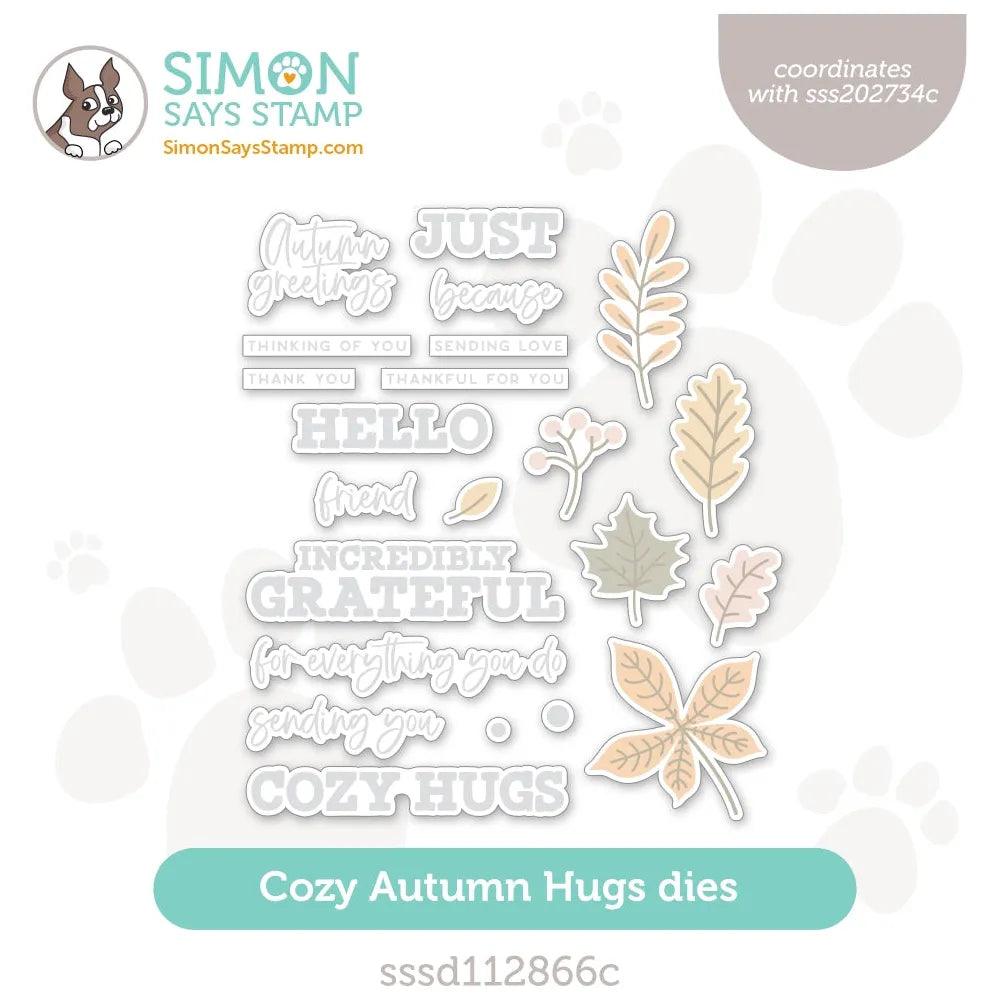 Simon Says Stamp Cozy Autumn Hugs Wafer Dies sssd112866c