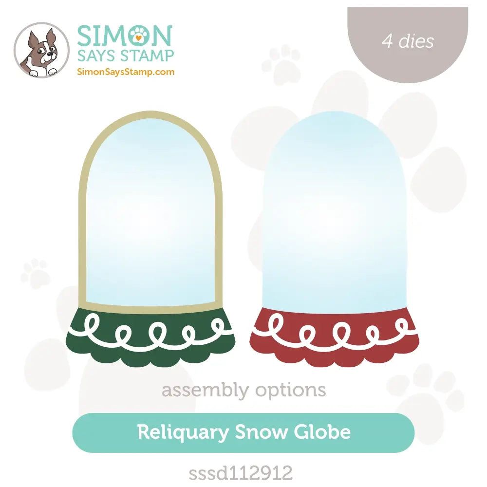 Simon Says Stamp Reliquary Snow Globe Wafer Dies sssd112912 All The Joy