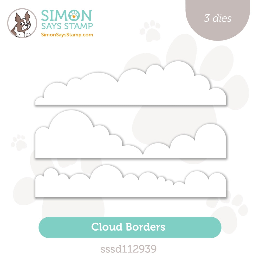 Simon Says Stamp Cloud Borders Wafer Dies sssd112939 Diecember