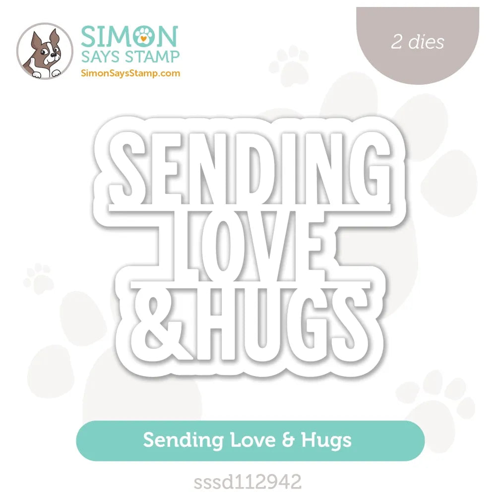 Simon Says Stamp Sending Love And Hugs Wafer Dies sssd112942 Diecember