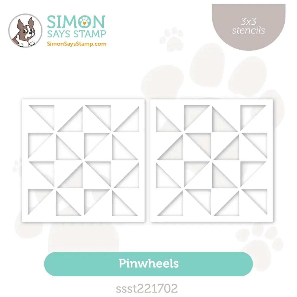 Simon Says Stamp Stencils Pinwheels ssst221702