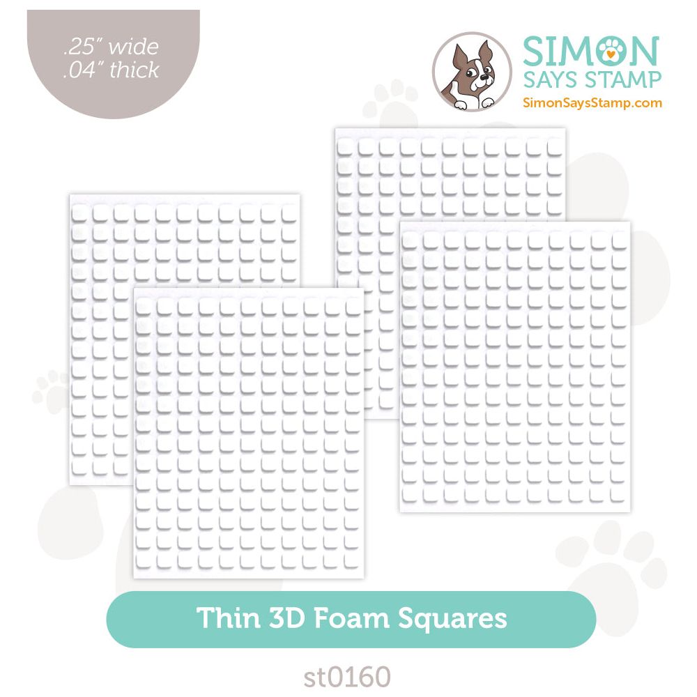 Simon Says Stamp Thin 3D Foam Squares Small st0160 Cheering for You