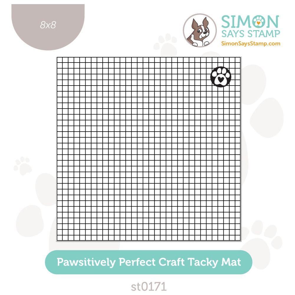 Simon Says Stamp 8 x 8 Pawsitively Perfect Craft Tacky Mat st0171 Festive Fun