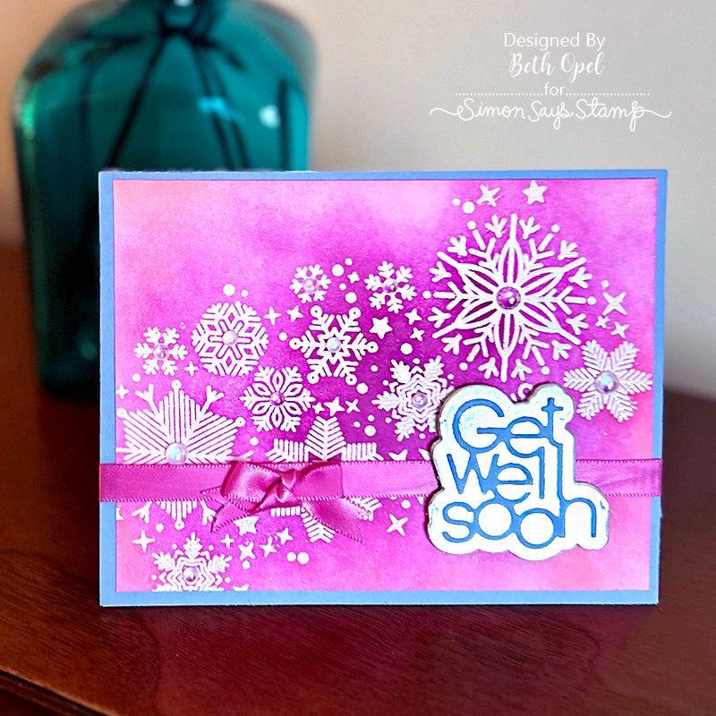 Simon Says Clear Stamps Don't Flurry Be Happy 2005ssc Get Well Card | color-code:ALT01