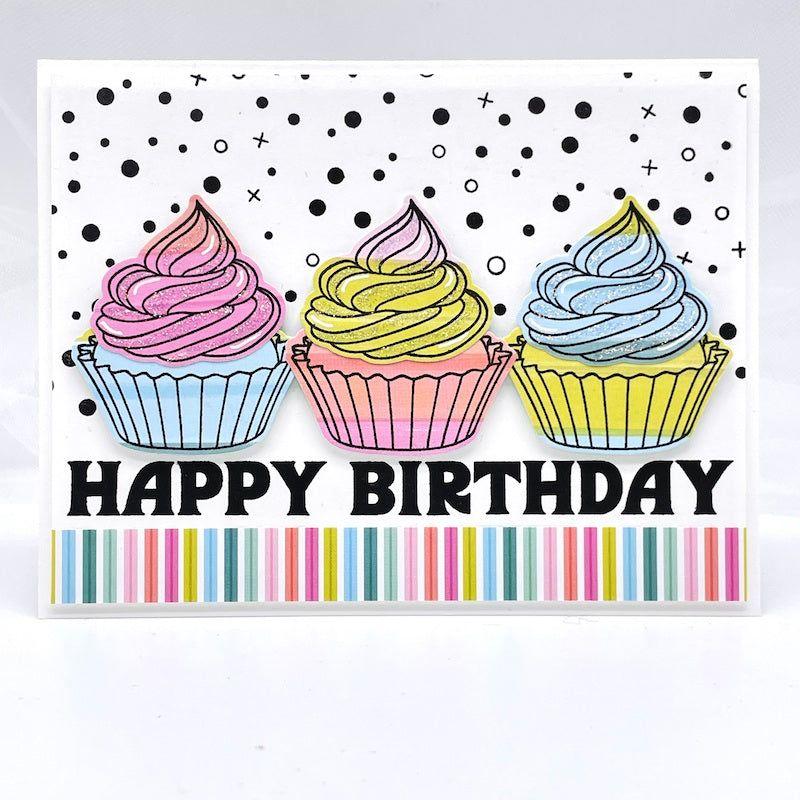 Simon Says Clear Stamps Sweet Birthday 2009ssc Birthday Card