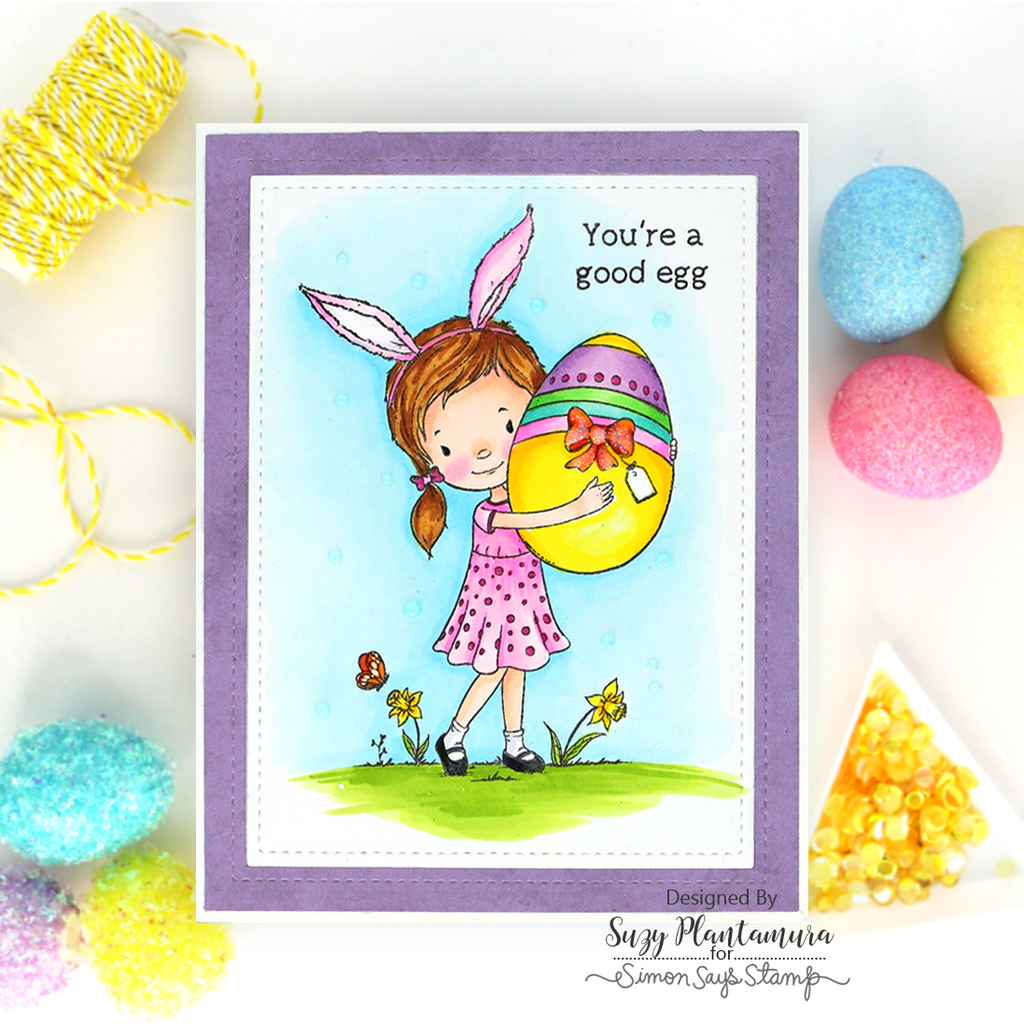 Simon Says Stamps and Dies Hoppy Easter set747he Easter Card | color-code:ALT01