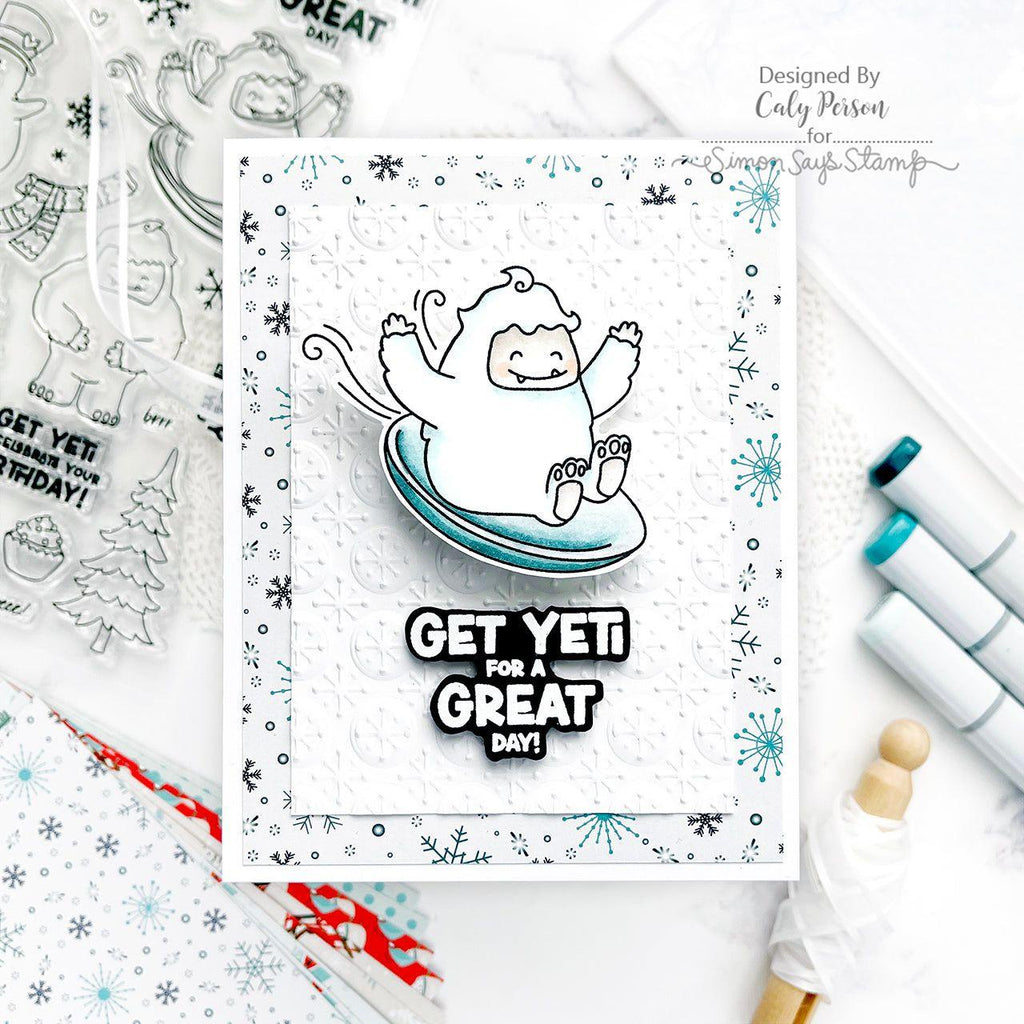 Simon Says Clear Stamps Get Yeti 2177ssc Winter Card