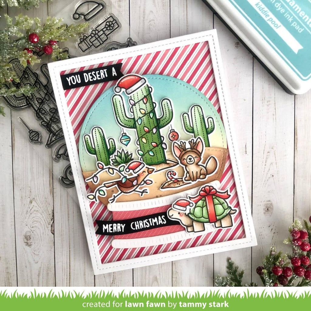 Lawn Fawn Christmas in the Desert STAMPtember Exclusive Stamps Dies and Stencils Set