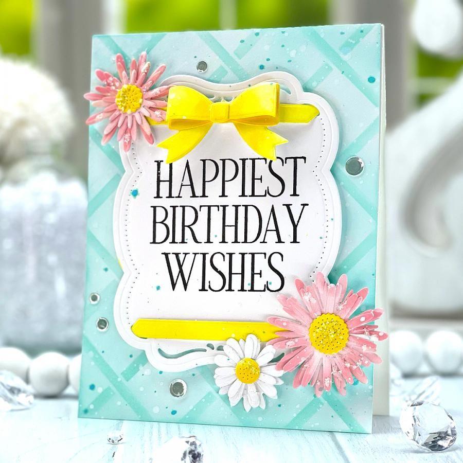 Papertrey Ink Perfect Present Stencils-0062 birthday wishes