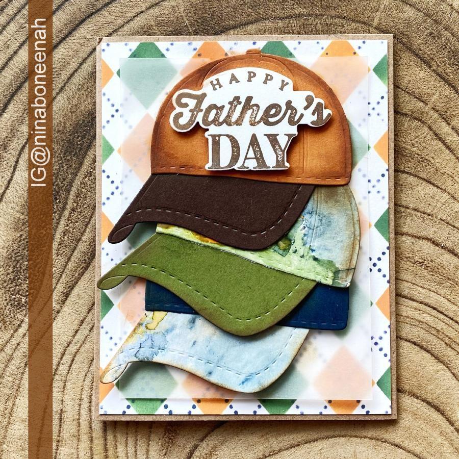 Papertrey Ink Argyle Stencils-0068 father's day