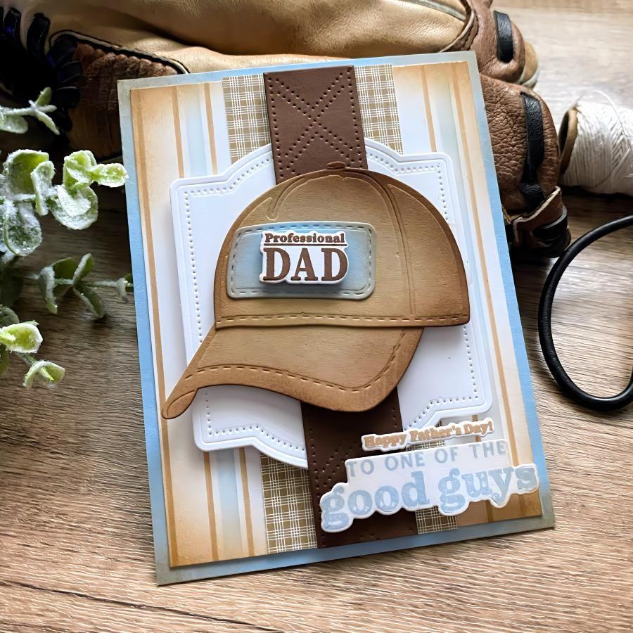 Papertrey Ink Perfect Stripes Stencils-0069 happy father's day