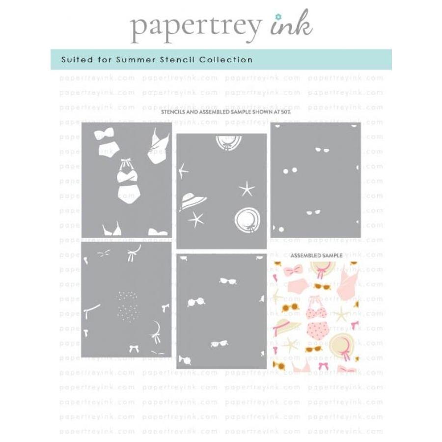 Papertrey Ink Suited for Summer Stencils 0071